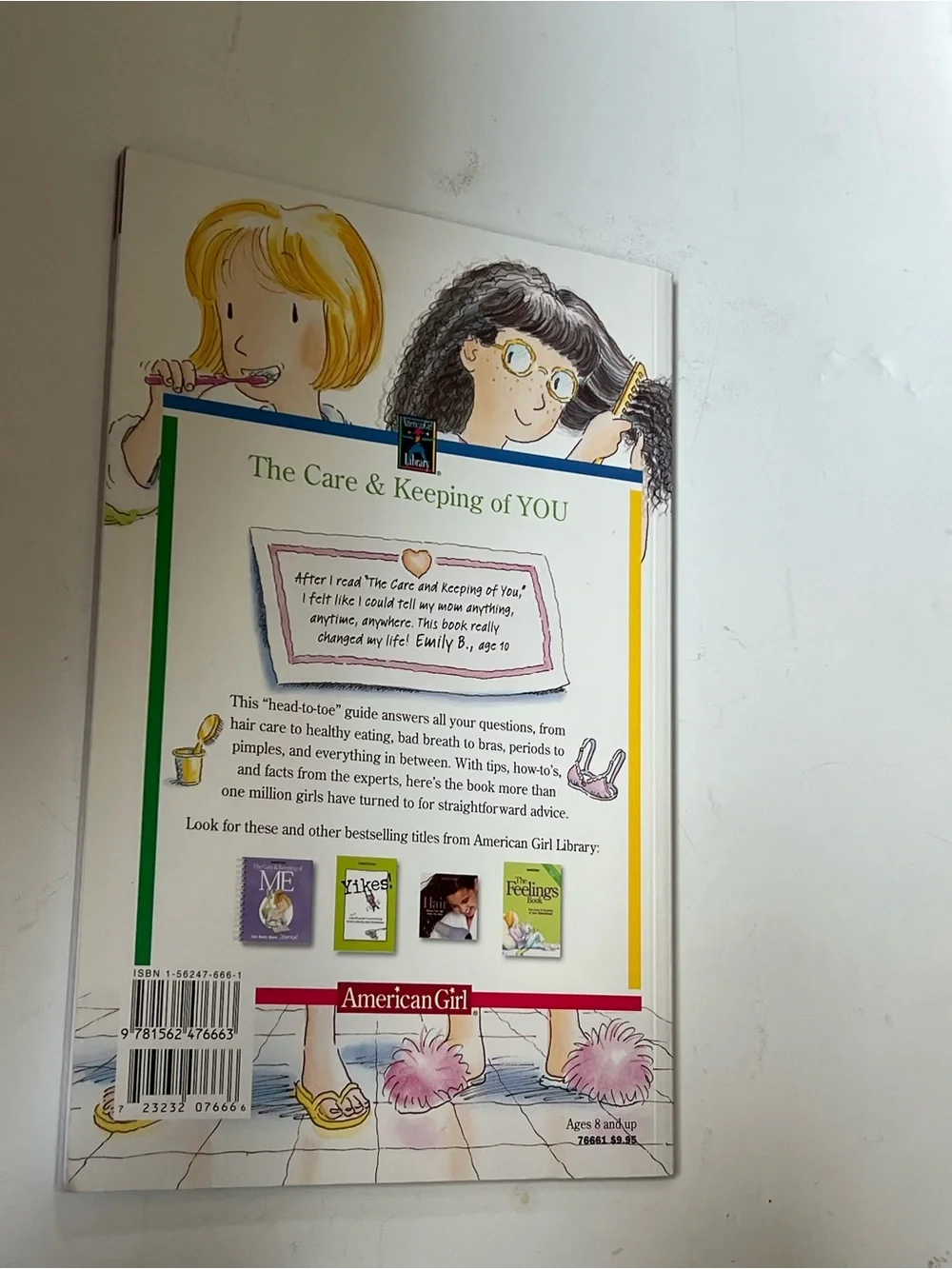 American Girl The Care & Keeping of YOU - Green & Purple Accents